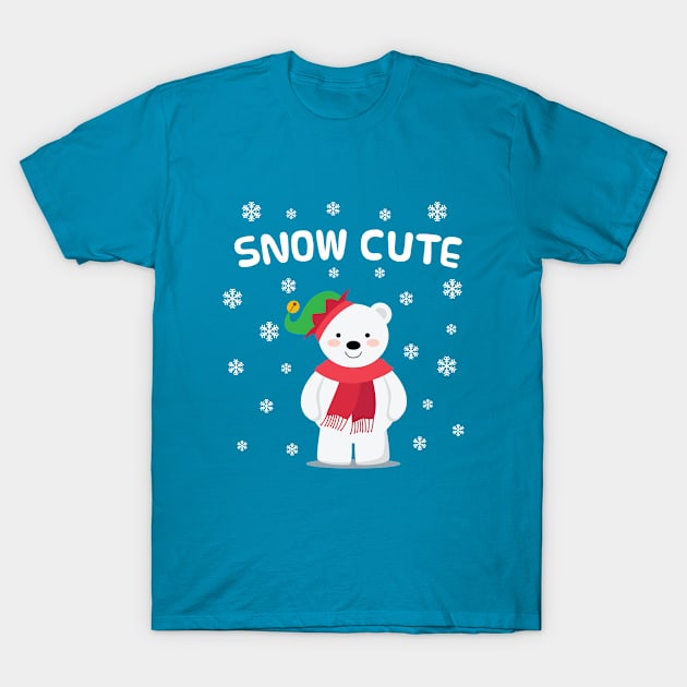 Cute Christmas Bear T-Shirt by The Gift Hub